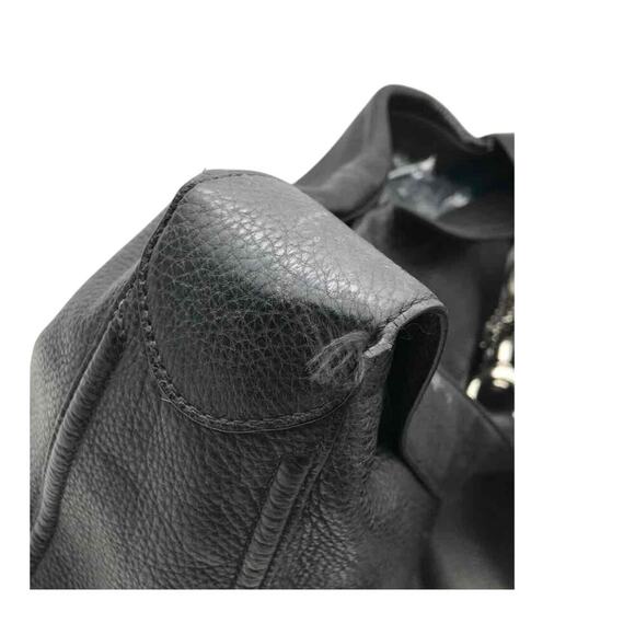 Coach A1480-F23309 Black Pebbled Leather Large Shoulder Bag Purse - Picture 3 of 4